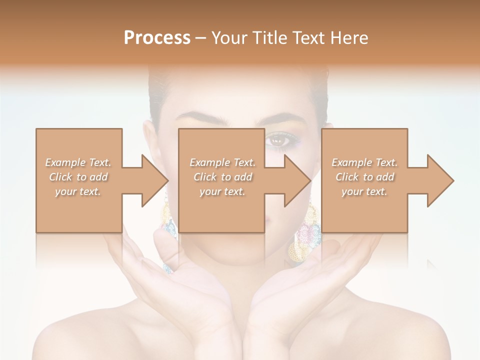 Female Girl Pretty PowerPoint Template