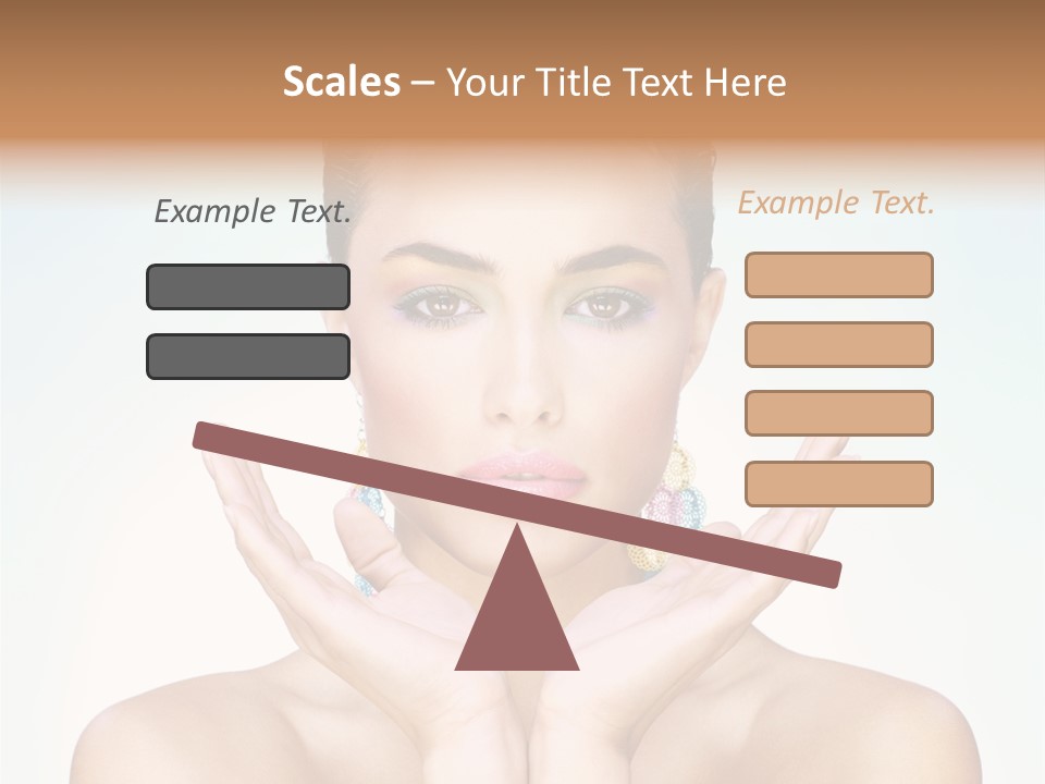 Female Girl Pretty PowerPoint Template