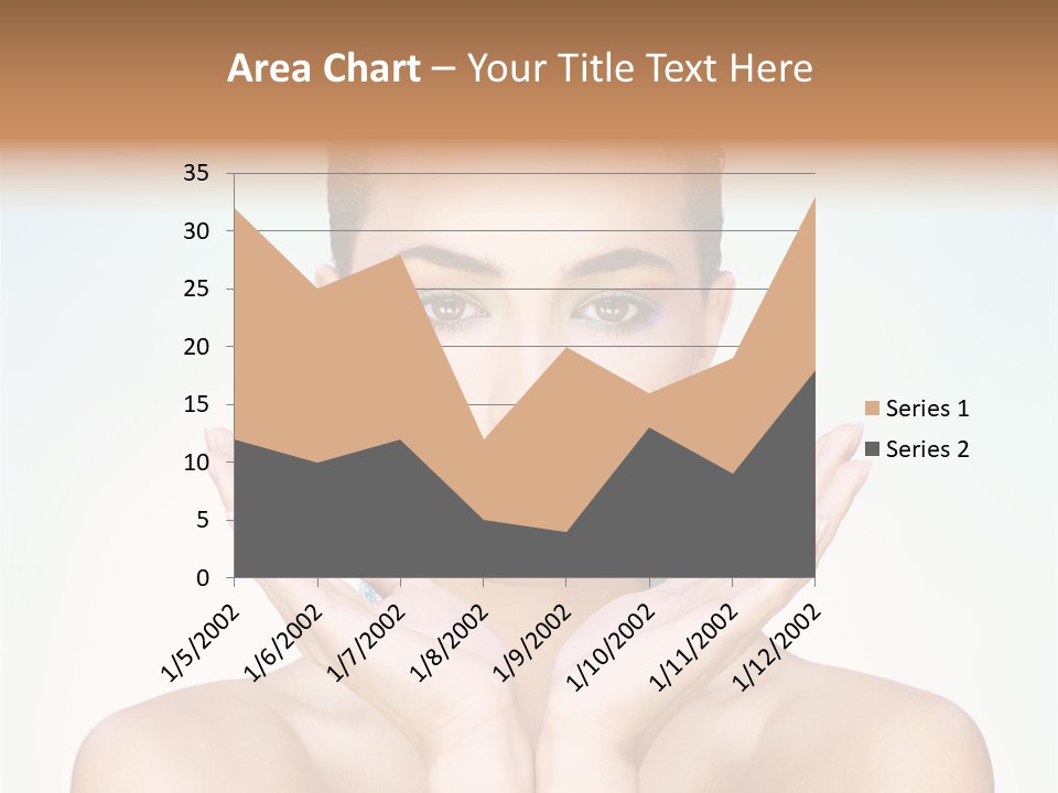 Female Girl Pretty PowerPoint Template