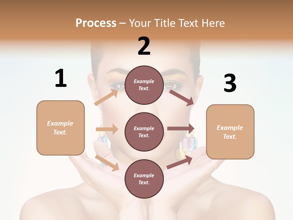 Female Girl Pretty PowerPoint Template