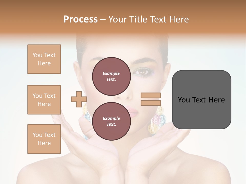 Female Girl Pretty PowerPoint Template