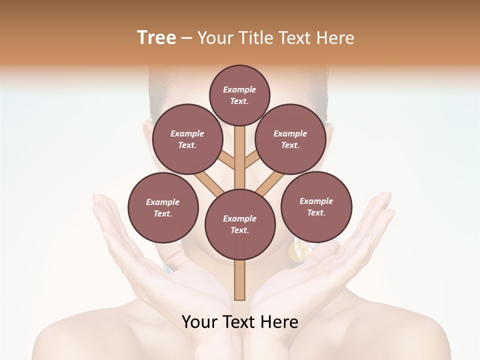 Female Girl Pretty PowerPoint Template