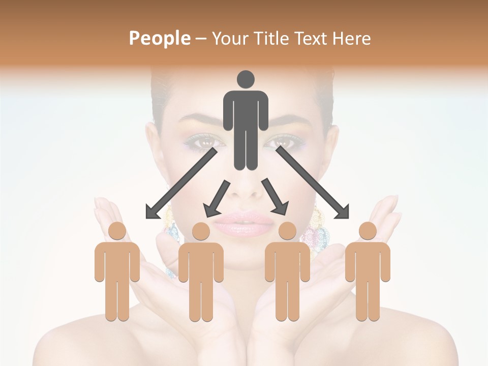 Female Girl Pretty PowerPoint Template