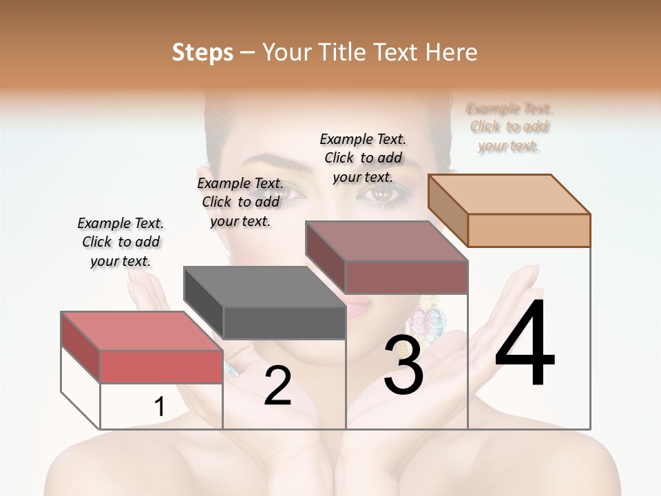 Female Girl Pretty PowerPoint Template