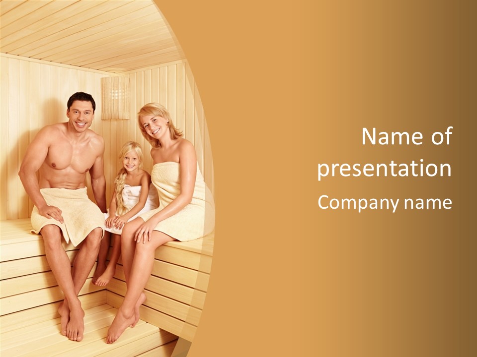 Barefoot Family Man PowerPoint Template