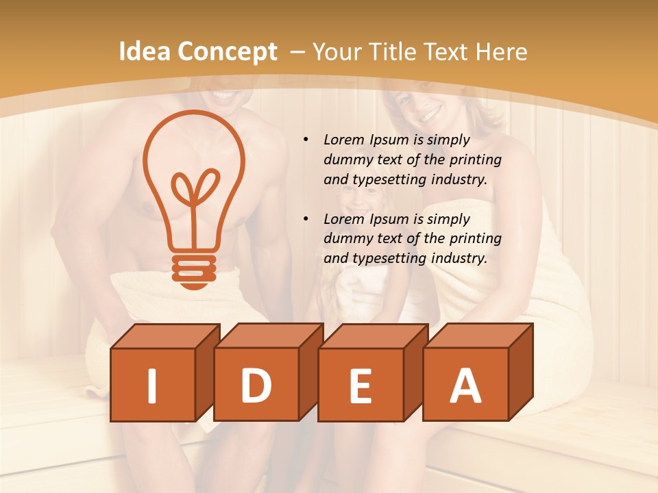 Barefoot Family Man PowerPoint Template