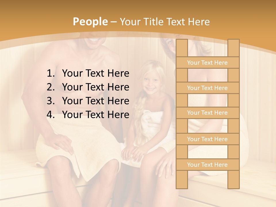 Barefoot Family Man PowerPoint Template