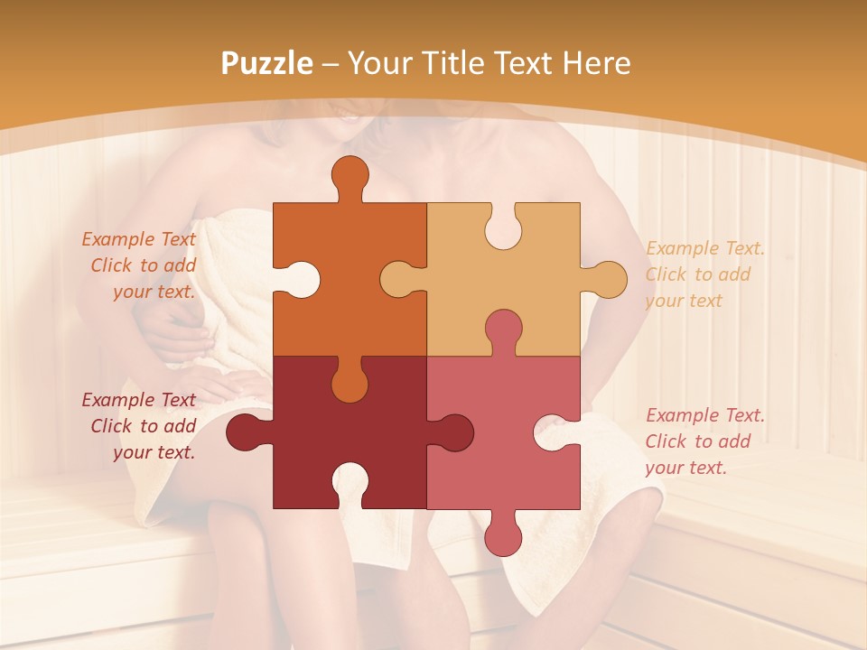 Blond Heat Spa PowerPoint Template