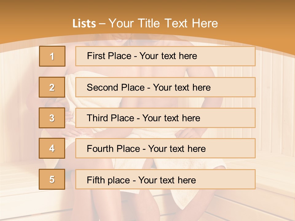 Blond Heat Spa PowerPoint Template