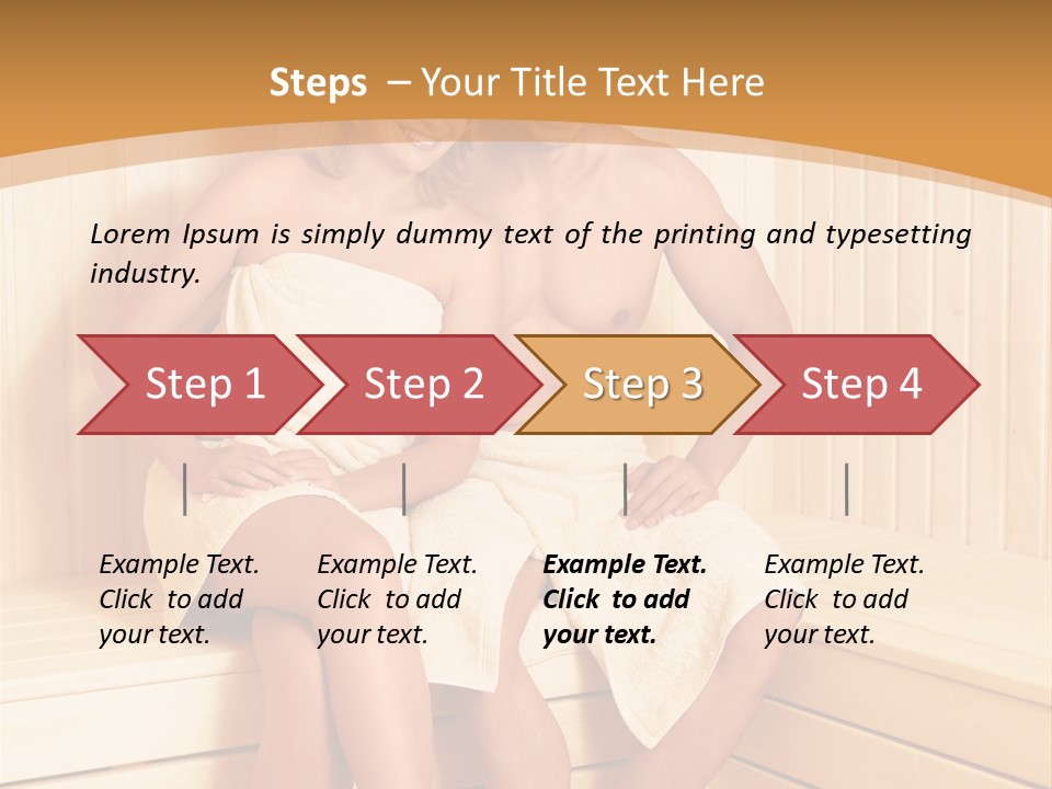 Blond Heat Spa PowerPoint Template