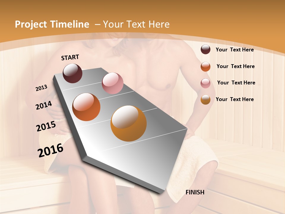 Blond Heat Spa PowerPoint Template