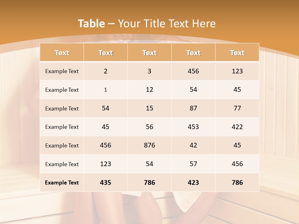 Blond Heat Spa PowerPoint Template