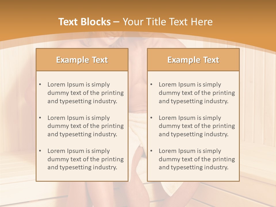 Blond Heat Spa PowerPoint Template