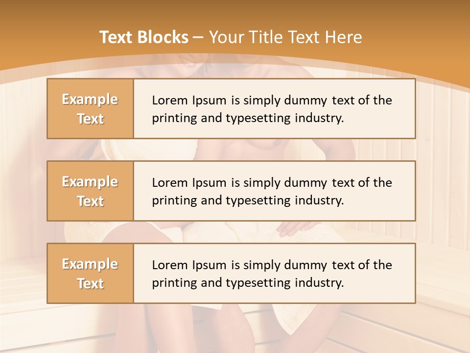 Blond Heat Spa PowerPoint Template