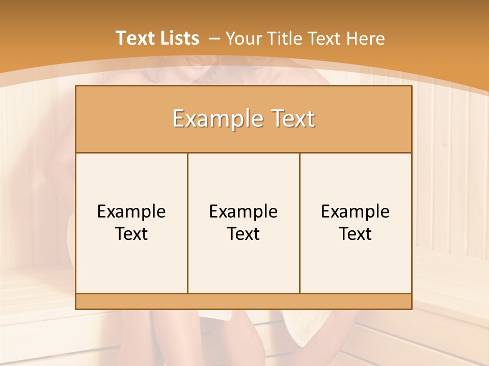 Blond Heat Spa PowerPoint Template