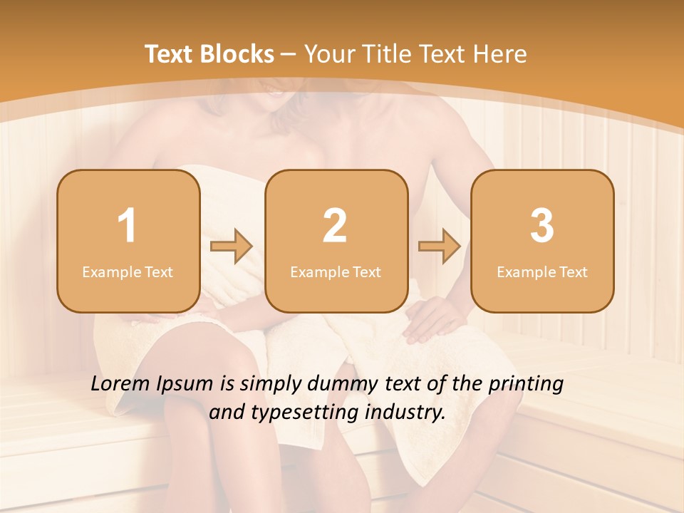 Blond Heat Spa PowerPoint Template