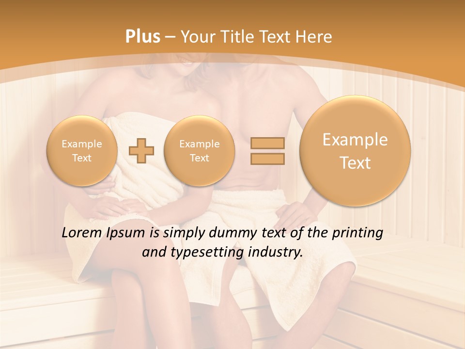 Blond Heat Spa PowerPoint Template