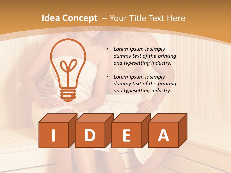 Blond Heat Spa PowerPoint Template