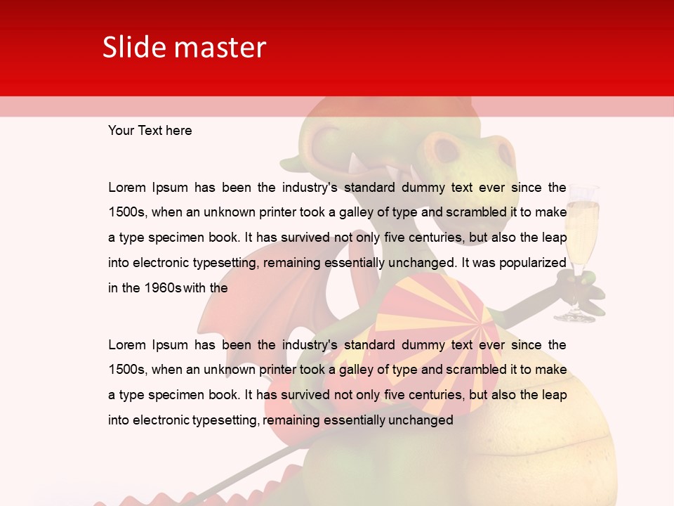 Champagne Cute Head PowerPoint Template