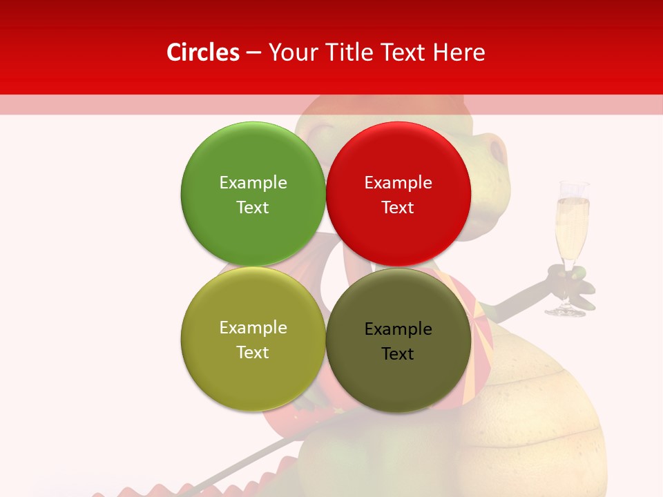 Champagne Cute Head PowerPoint Template