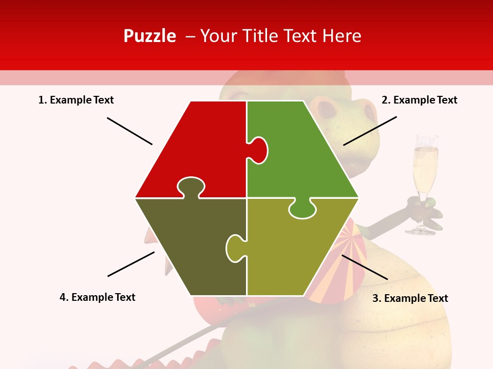 Champagne Cute Head PowerPoint Template