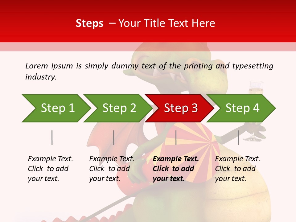 Champagne Cute Head PowerPoint Template