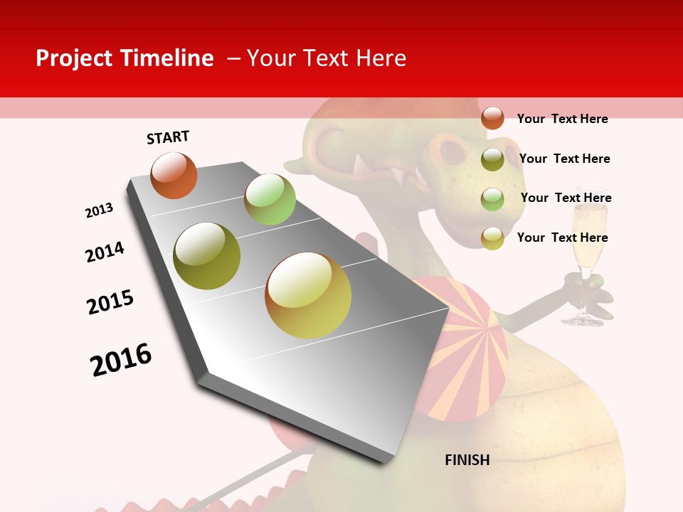 Champagne Cute Head PowerPoint Template