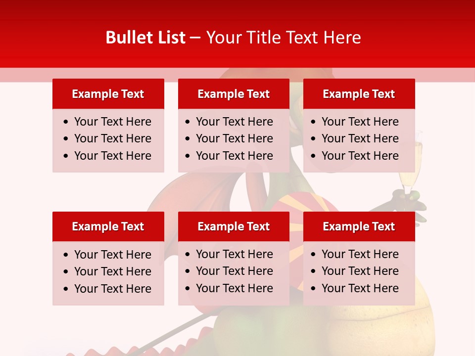 Champagne Cute Head PowerPoint Template