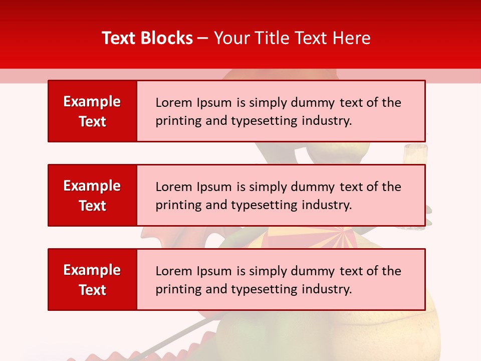 Champagne Cute Head PowerPoint Template