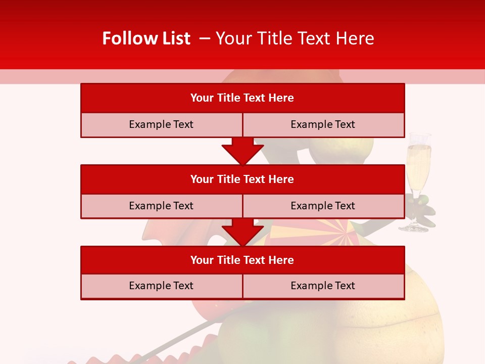 Champagne Cute Head PowerPoint Template