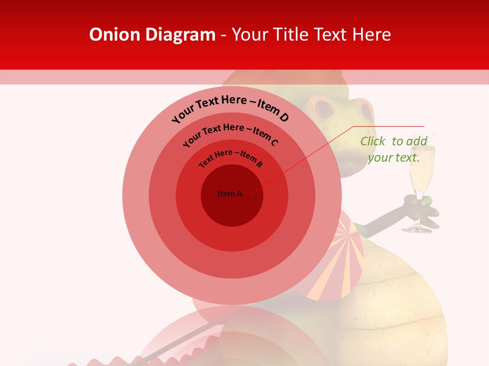 Champagne Cute Head PowerPoint Template