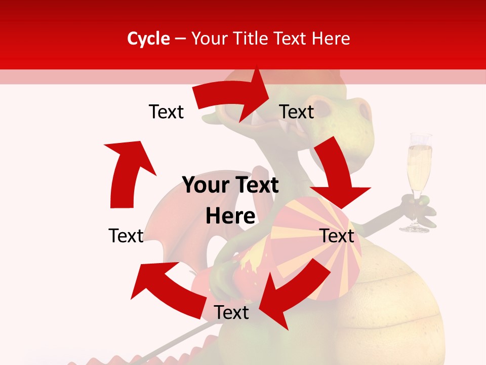 Champagne Cute Head PowerPoint Template