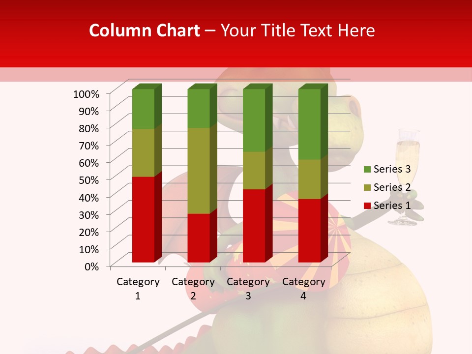 Champagne Cute Head PowerPoint Template