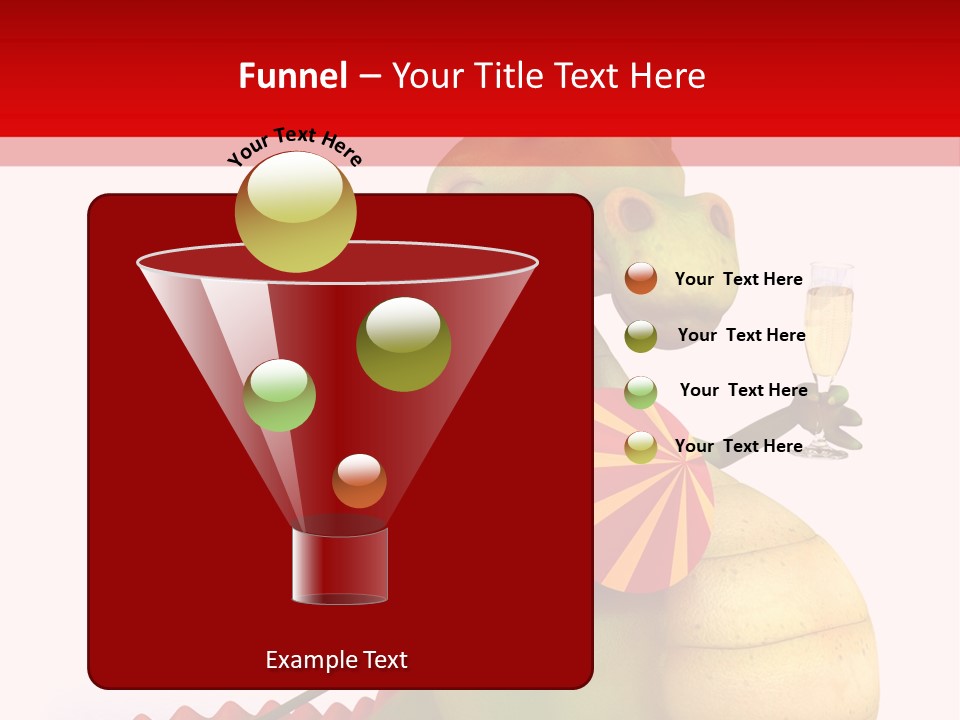 Champagne Cute Head PowerPoint Template