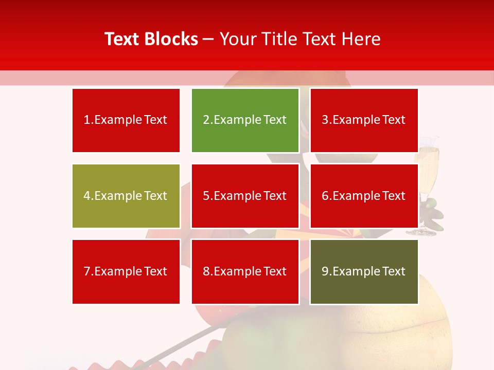 Champagne Cute Head PowerPoint Template