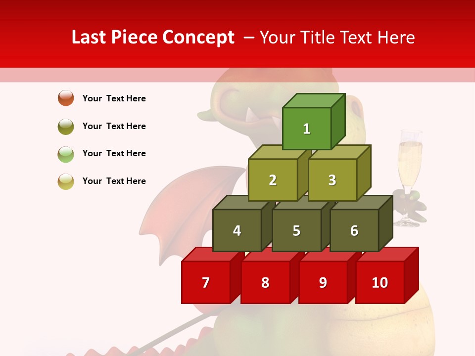 Champagne Cute Head PowerPoint Template