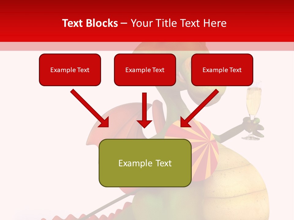 Champagne Cute Head PowerPoint Template