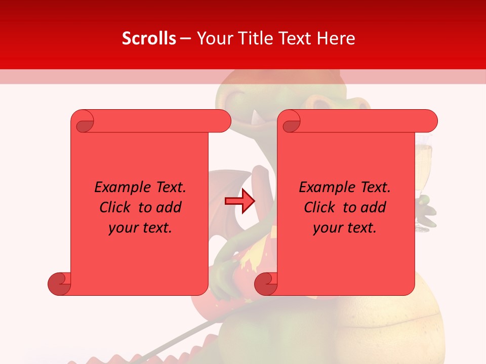 Champagne Cute Head PowerPoint Template