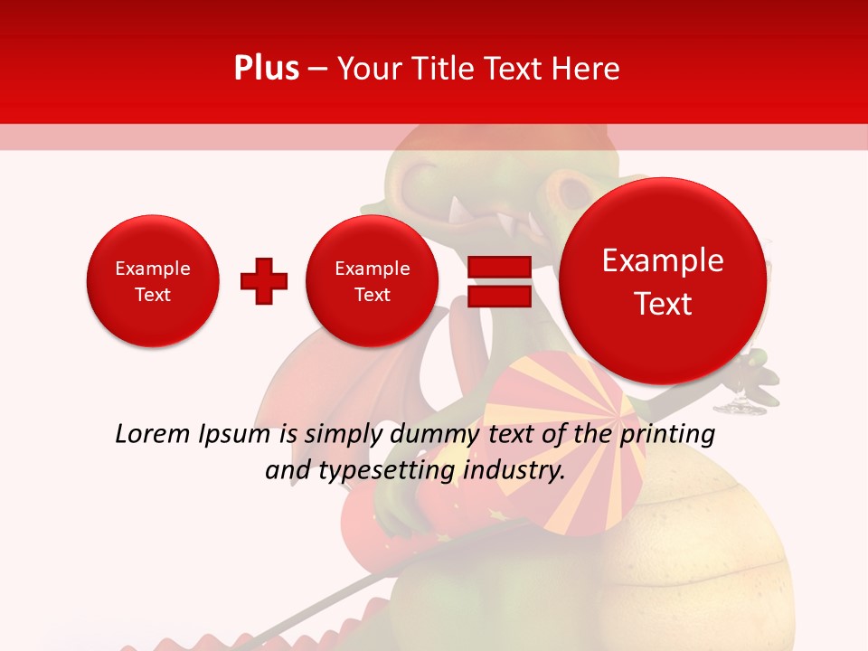 Champagne Cute Head PowerPoint Template