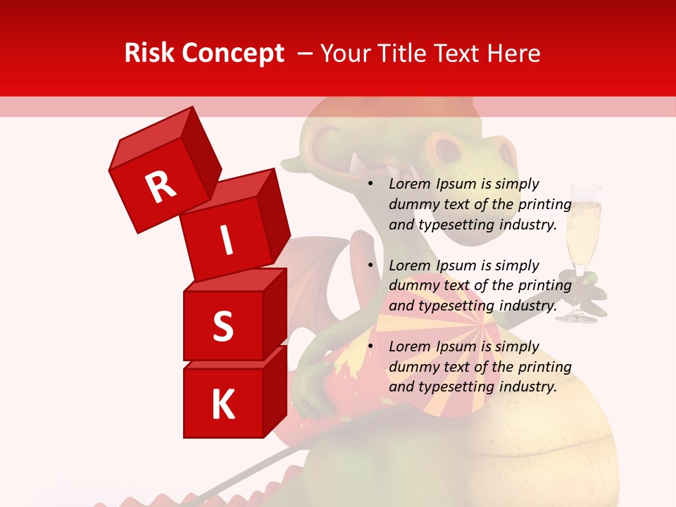 Champagne Cute Head PowerPoint Template