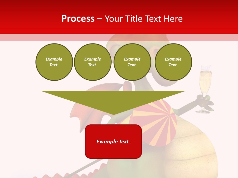 Champagne Cute Head PowerPoint Template