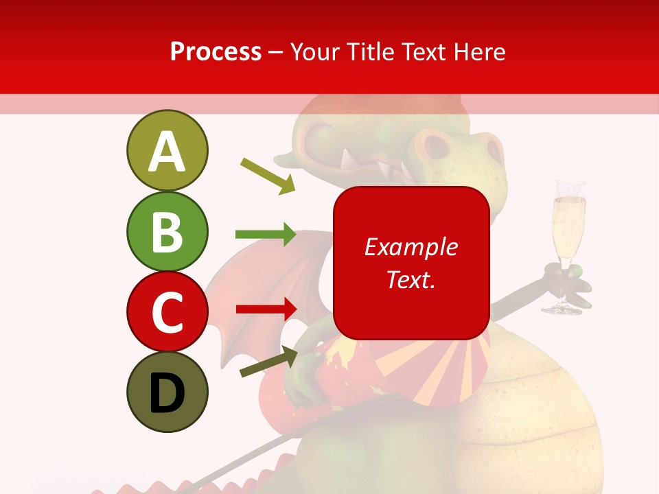 Champagne Cute Head PowerPoint Template