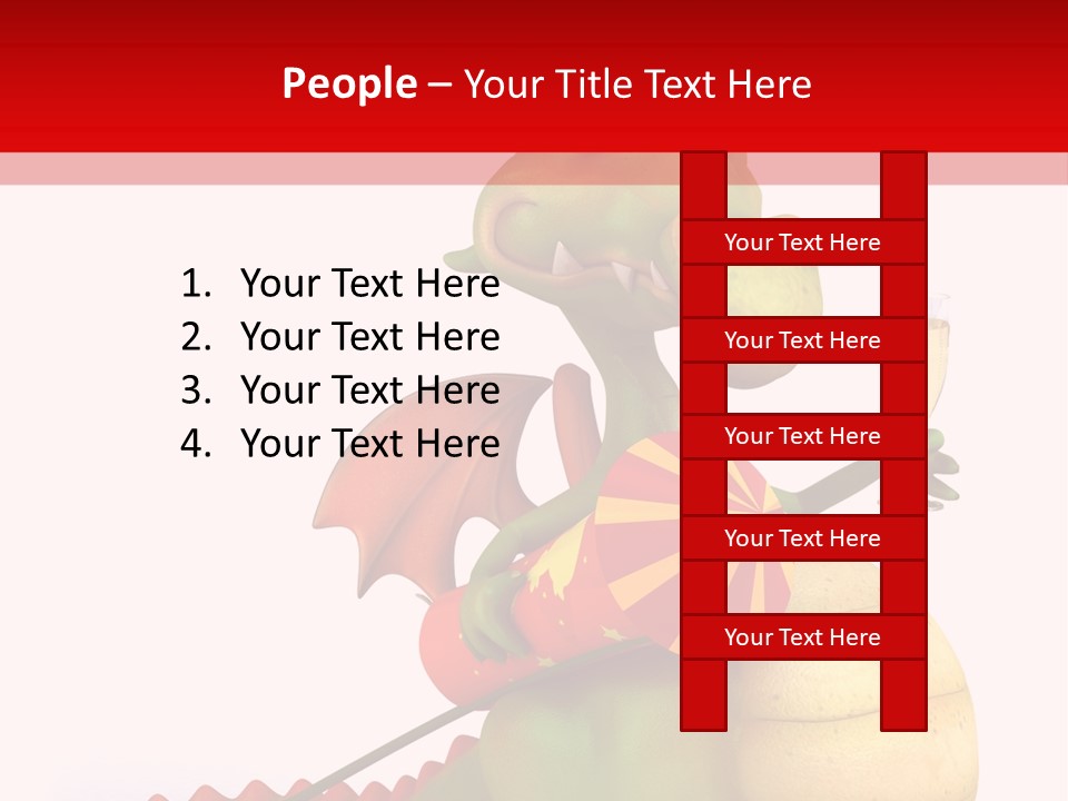 Champagne Cute Head PowerPoint Template