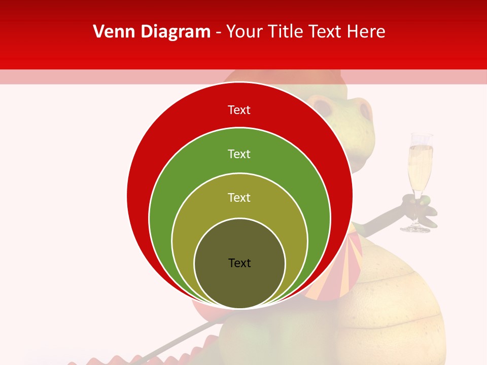 Champagne Cute Head PowerPoint Template