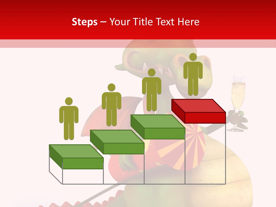 Champagne Cute Head PowerPoint Template