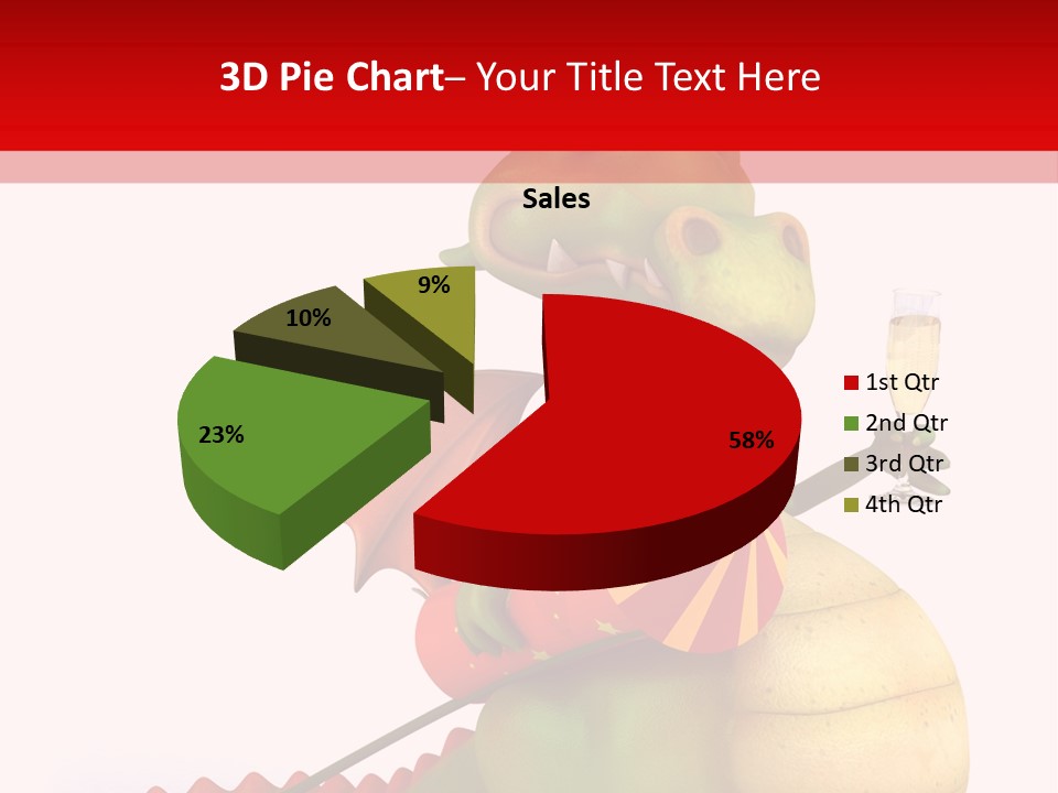 Champagne Cute Head PowerPoint Template