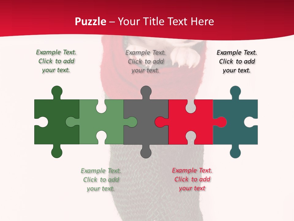 Stocking Present Comic PowerPoint Template