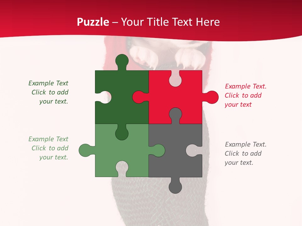 Stocking Present Comic PowerPoint Template