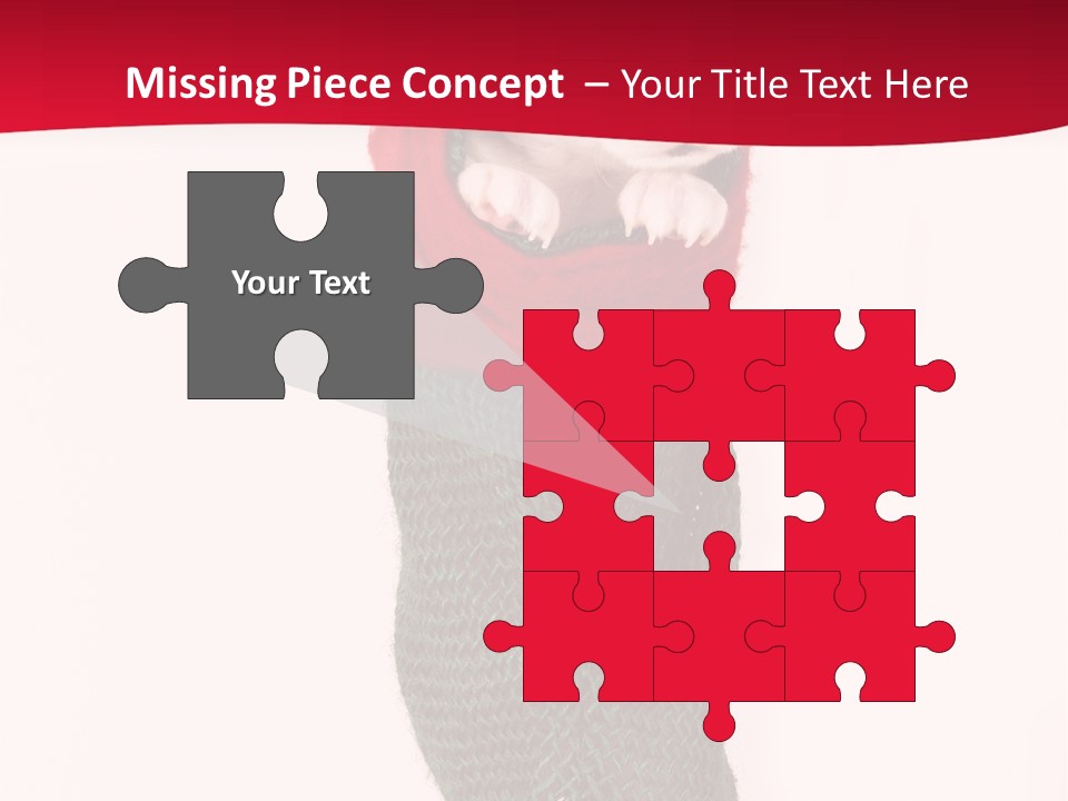 Stocking Present Comic PowerPoint Template