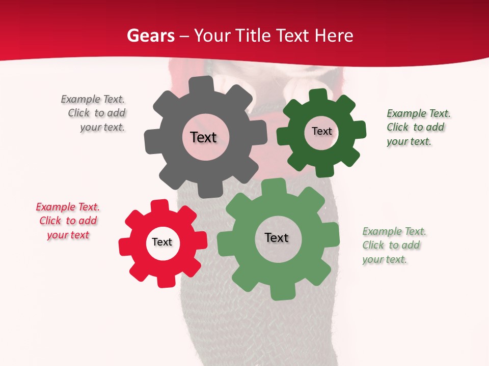 Stocking Present Comic PowerPoint Template